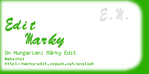 edit marky business card